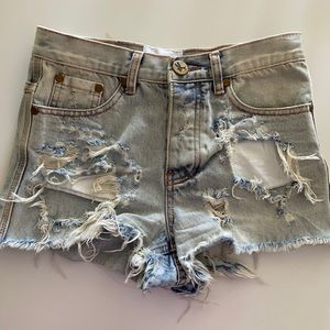 Jean shirts by ONE size 24 worn once.